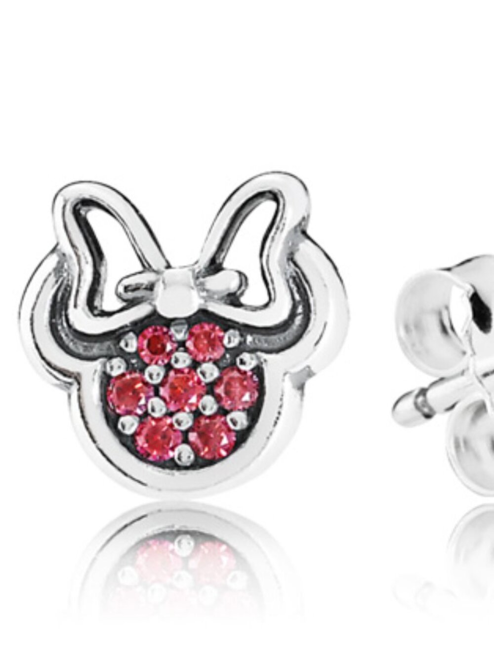 Retired Disney Pandora Minnie Mouse Stud Earrings